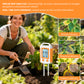YIERYI 6-in-1 Soil Tester with NPK, pH, Temp & Humidity Soil Meter for Gardening & Farming Yieryi