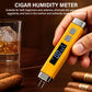 Digital Cigar Hygrometer, USB Pocket Cigar Humidity Detector, LCD Probe Digital Smoking Humidity Density Tester Yieryi