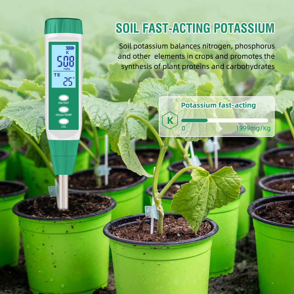 High Precision NPK Soil Tester Meter Nitrogen, Phosphorus And Potassium Soil Detector For Greenhouse Garde Farm