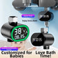 Hydropower generation, shower head universal water thermometer, baby bath, children's bathing, household visual LED digital display screen Yieryi
