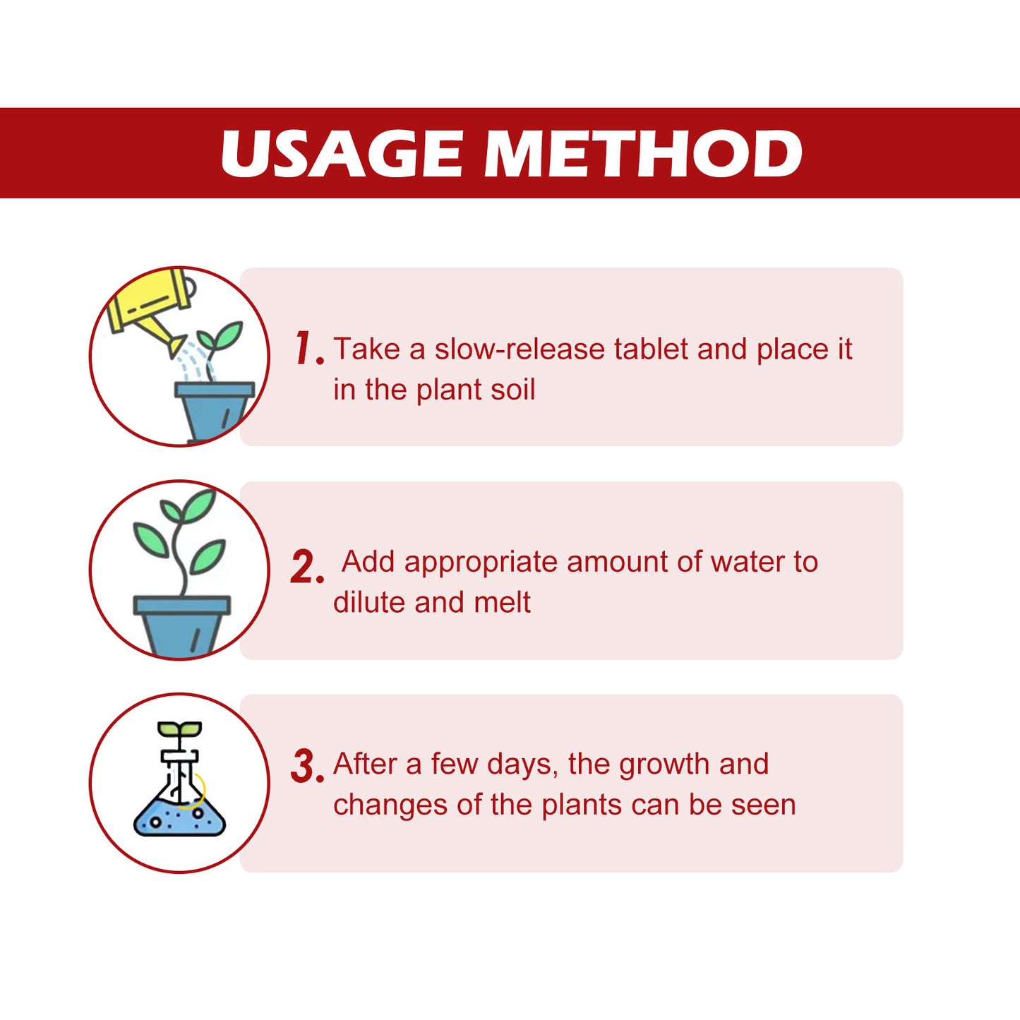 Plant Growth Nutrient Slow-Release Tablets | Boost Rooting & Growth | Universal for Fruits, Vegetables & Indoor Plants