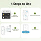 Wireless Zigbee Smart Water Flow Valve, Phone App Control Automatic Water Timer for Garden, Lawn, Vegetable Patch Yieryi