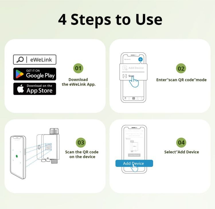 Wireless Zigbee Smart Water Flow Valve, Phone App Control Automatic Water Timer for Garden, Lawn, Vegetable Patch Yieryi