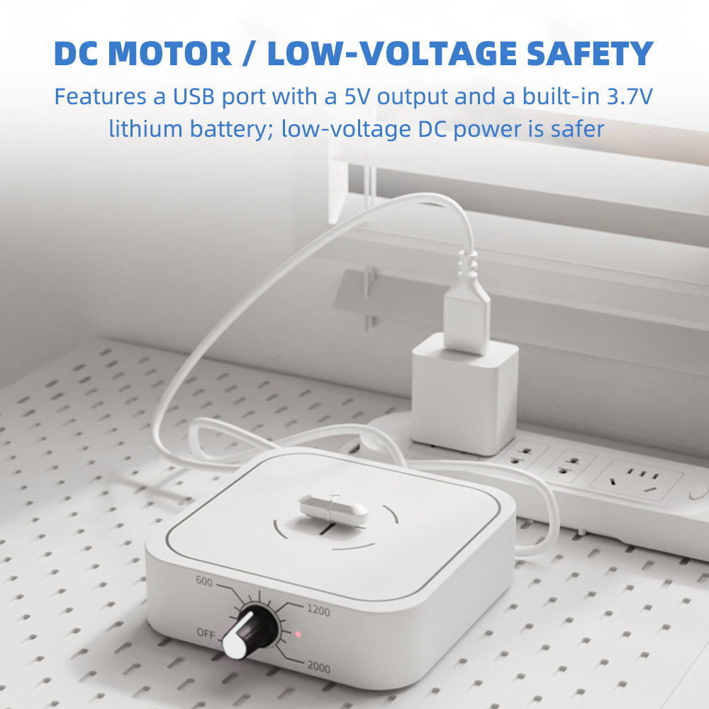Mini Magnetic Stirrer, USB‑Charged Portable Liquid Mixer, Adjustable Speed 200‑2000 RPM, 1.0‑1.5L Capacity, Low‑Voltage Lab Magnetic Mixing Equipment Yieryi