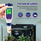 YY1090A 5in1 PH Salinity Temperature TDS EC Backlight PH Simultaneous Display Function Green Screen Rechargeable Version Yieryi