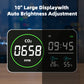 Smart Air Quality Monitor 10" HD Display · Tri-Color Alert System · Real-Time CO₂ Tracking Yieryi