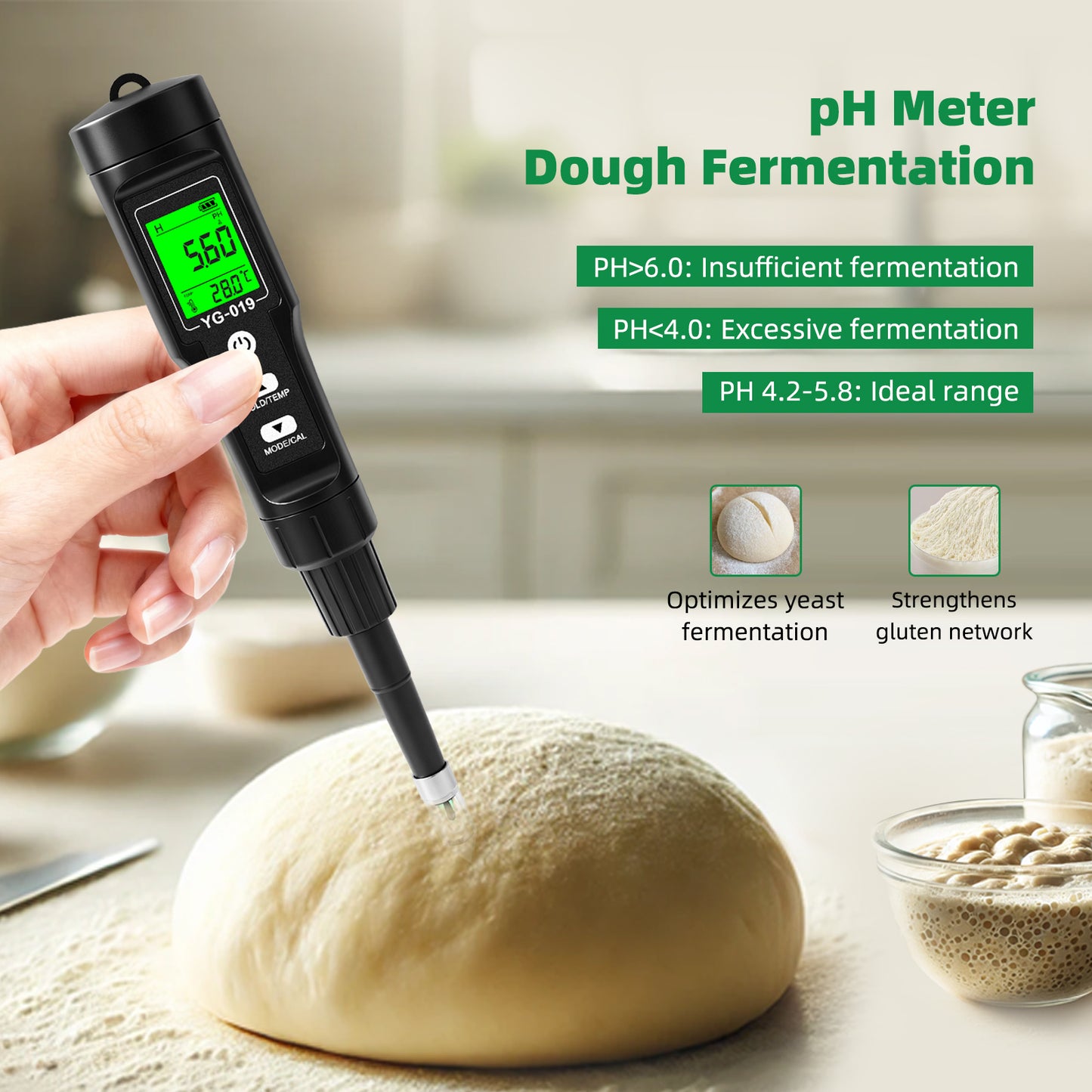 Soil Tester for PH, Nitrogen, Phosphorus, Potassium, EC, Fertility, Temperature &amp; Soil Moisture Yieryi