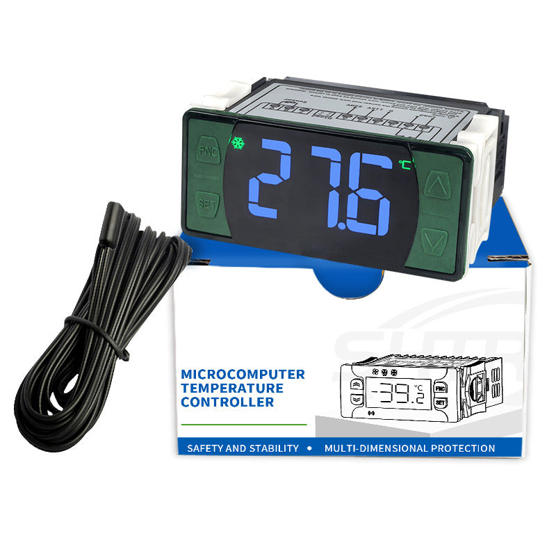 SH‑512E Refrigerator Temperature Controller, Cooling, Heating, Defrost & Fan Delay Start Freezer Thermostat Yieryi