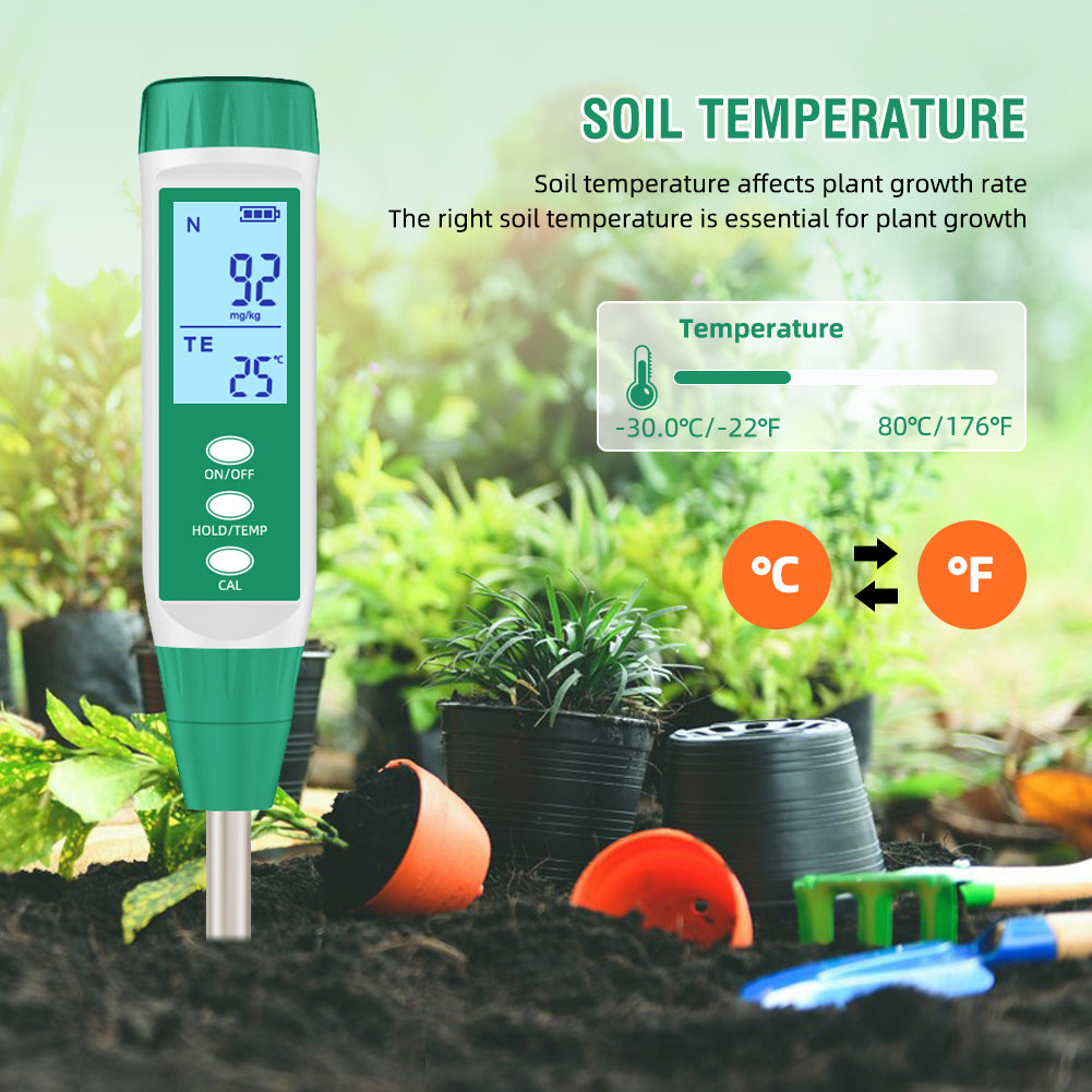 High Precision NPK Soil Tester Meter Nitrogen, Phosphorus And Potassium Soil Detector For Greenhouse Garde Farm