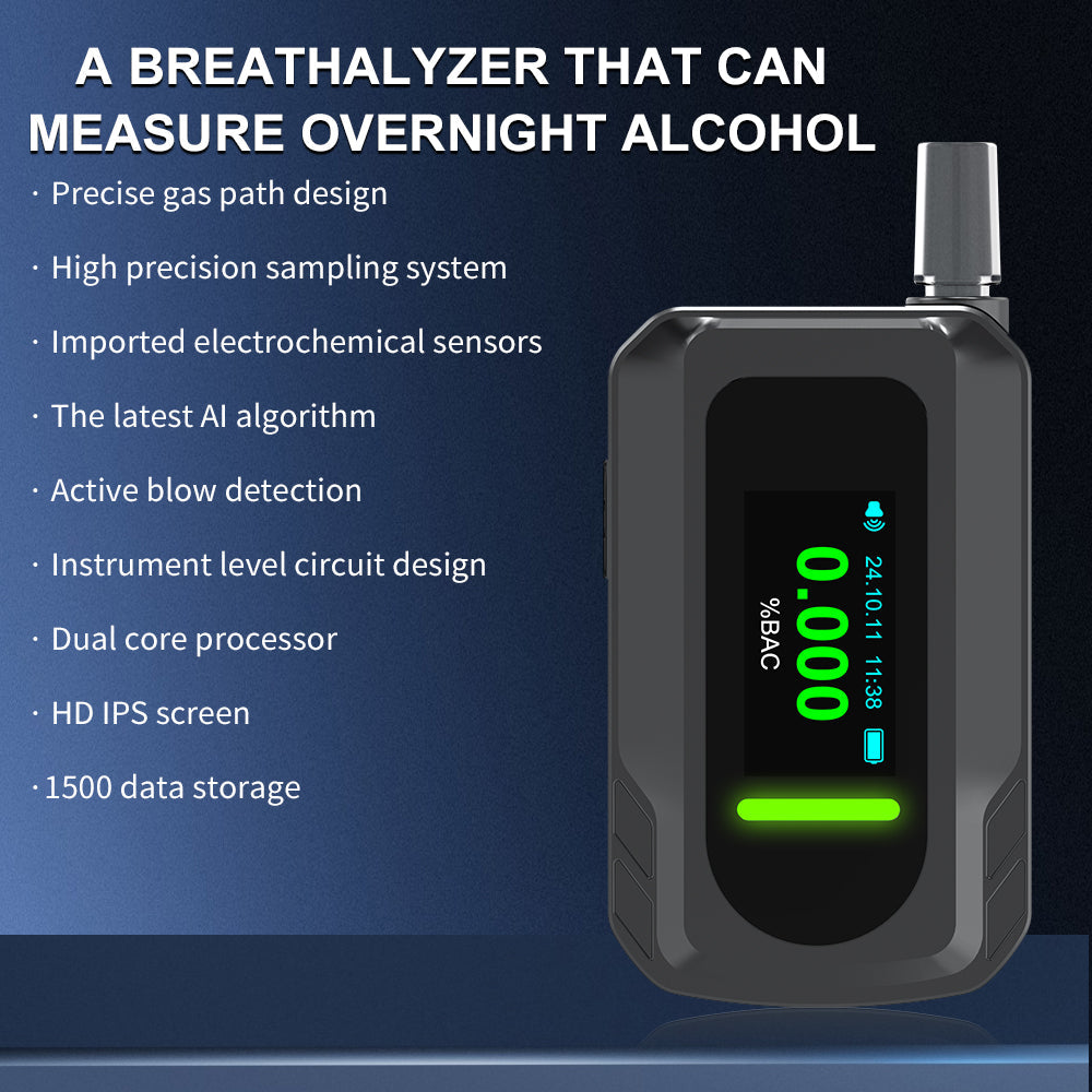 Light Portable Professional Digital Alcohol Breath Tester Breathalyzers Yieryi