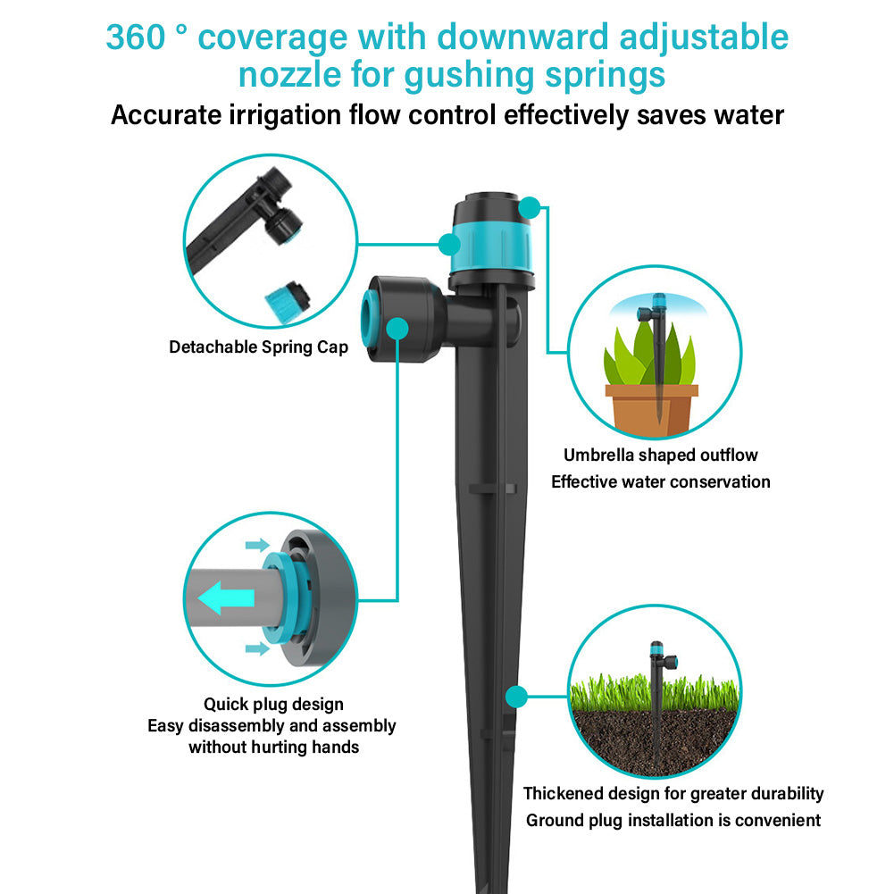 Efficient Irrigation System Kit for Gardens - Adjustable Nozzle, PVC Pipes, Eco-Friendly Drip Irrigation Solution