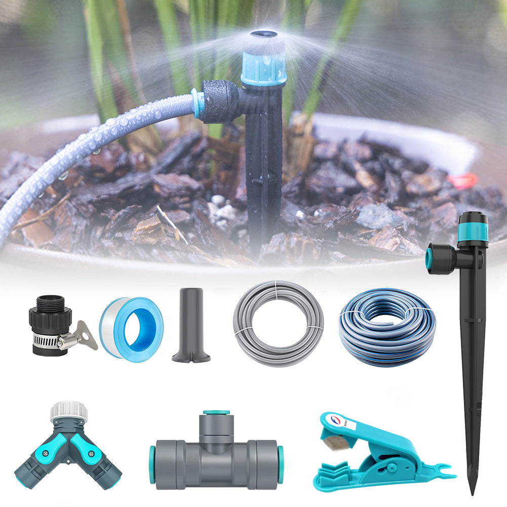 Efficient Irrigation System Kit for Gardens - Adjustable Nozzle, PVC Pipes, Eco-Friendly Drip Irrigation Solution