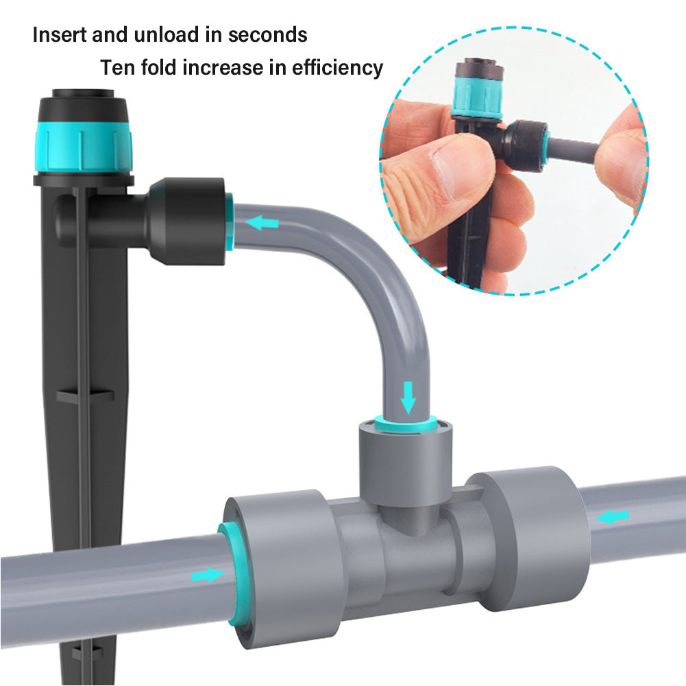 Efficient Irrigation System Kit for Gardens - Adjustable Nozzle, PVC Pipes, Eco-Friendly Drip Irrigation Solution