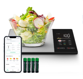 YIERYI High Precision Bluetooth App Control Smart Kitchen Coffee Scale Digital Food Scalewith TFT Color Screen & Calorie Tracker Yieryi