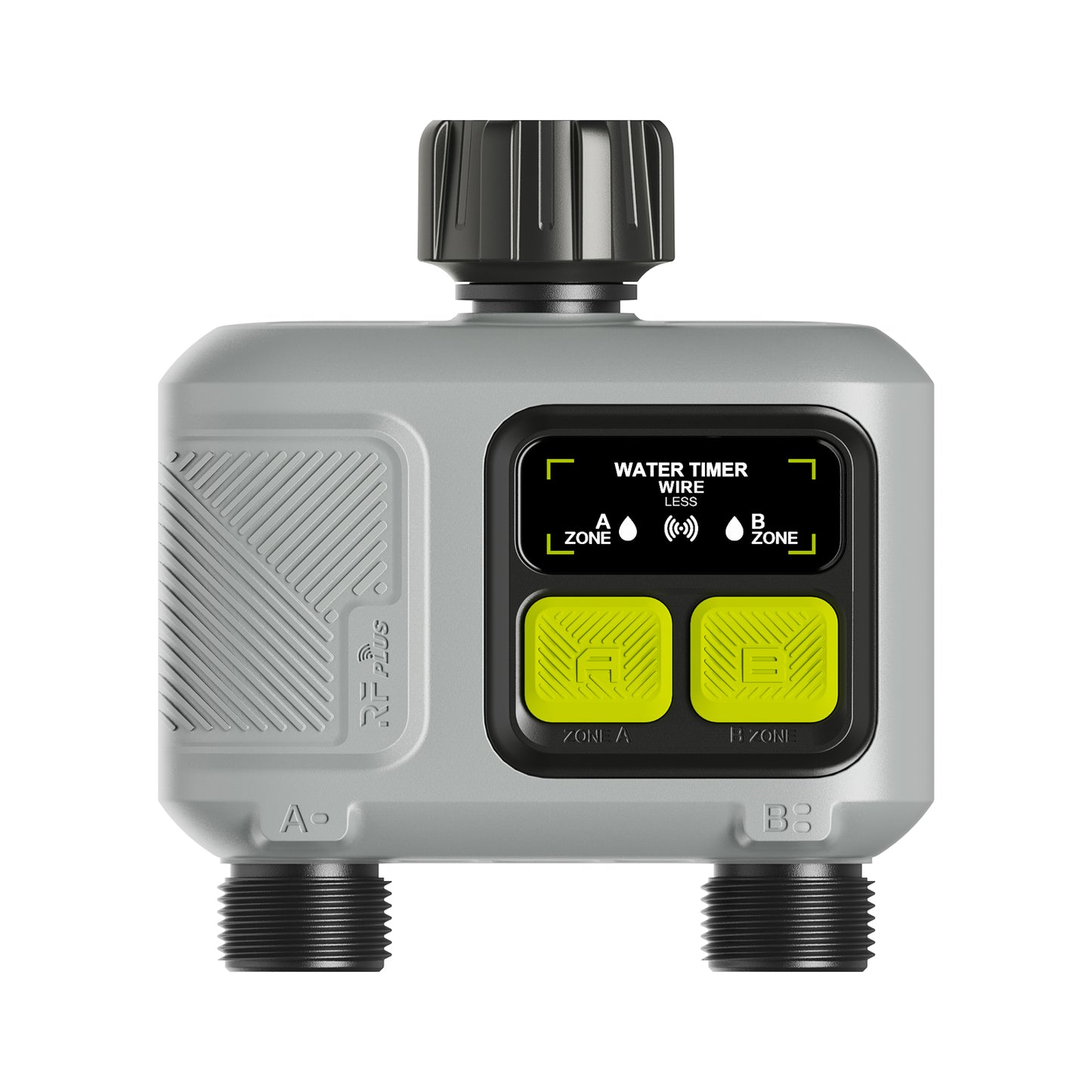 2-Zone Remote Smart Water Timer, Automatic Garden Irrigation Controller, Timed Plant Watering Device for Gardening Yieryi