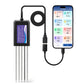 Upgraded USB‑C Connected Soil Tester with EC, Temperature‑Humidity, PH, Fertility and N‑P‑K Data Storage Function Yieryi