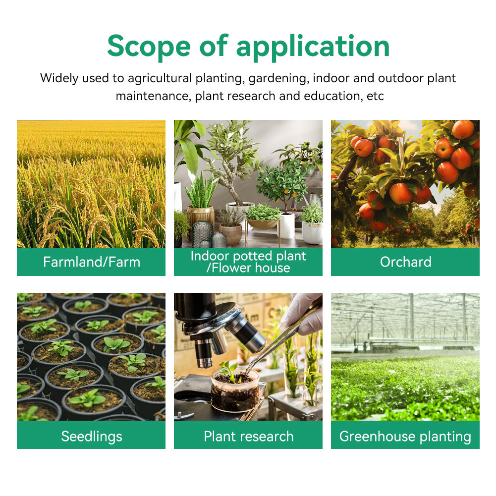 6-in-1 Digital Sunlight / Moisture / Fertility / ph /Humidity Soil Tester — All-in-One Gardening Analyzer Yieryi