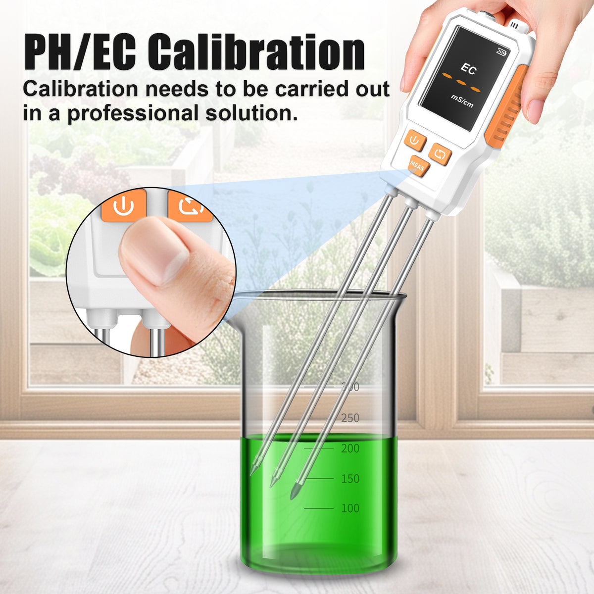 10‑in‑1 Digital Soil Tester, Color‑Screen Soil PH/EC/Fertility/N/P/K, Soil Temperature, Moisture, Light, Air Humidity & Temperature Multiparameter Soil Detector Yieryi