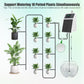 Solar Powered Automatic Drip Irrigation System 10 Plant Capacity IPX5 2200mAh UV-Resistant 4mm Tubing, Customizable Watering Schedule Yieryi
