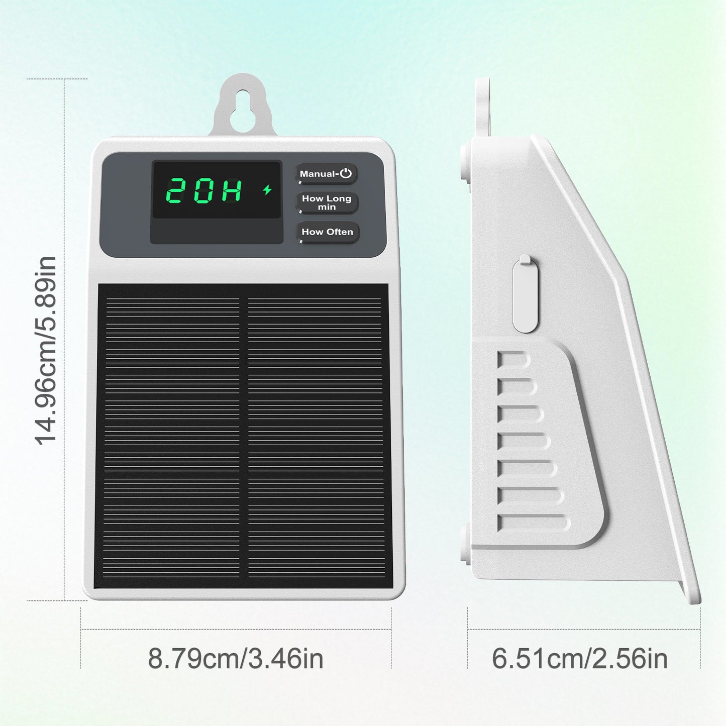 Solar Powered Automatic Drip Irrigation System 10 Plant Capacity IPX5 2200mAh UV-Resistant 4mm Tubing, Customizable Watering Schedule Yieryi