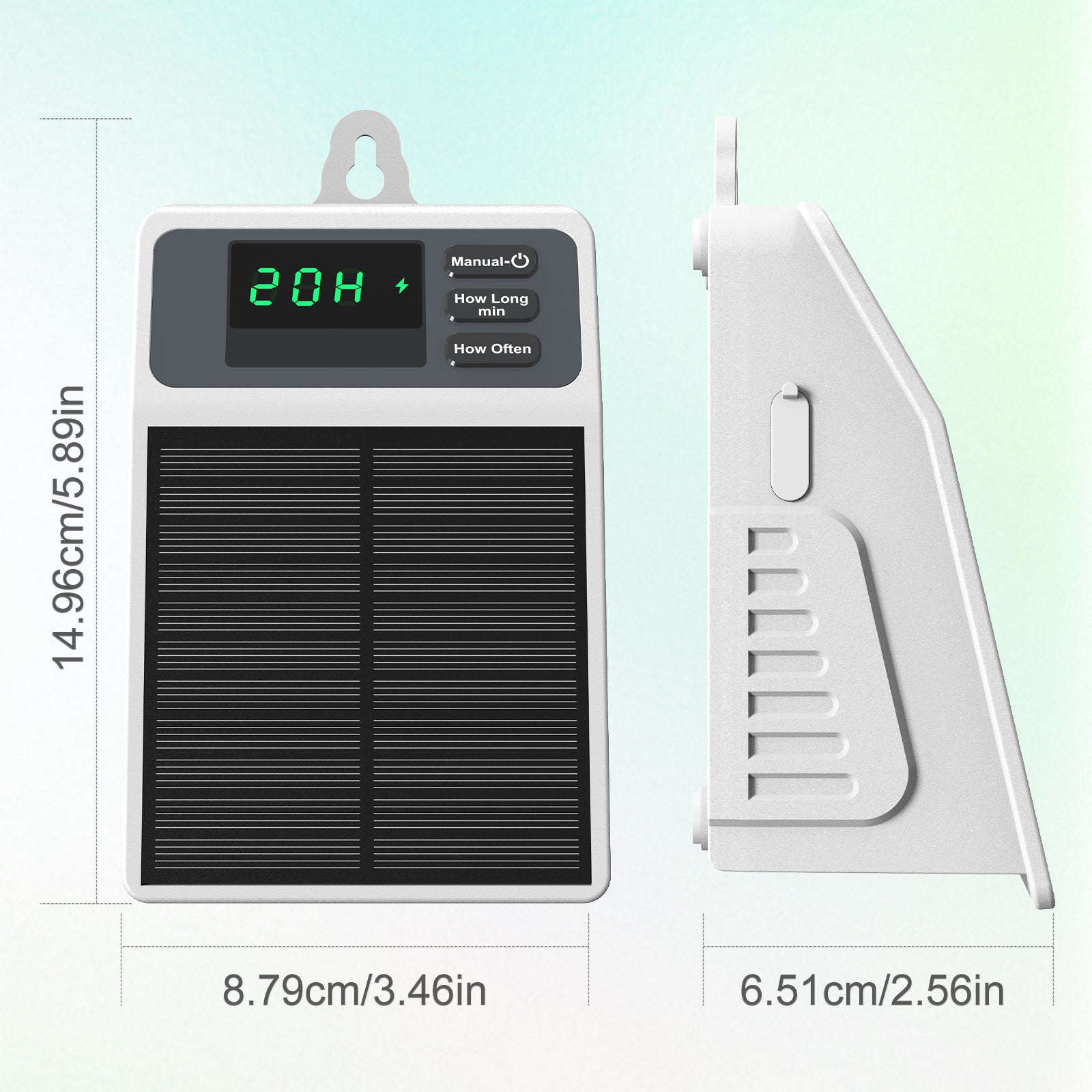 Solar Powered Automatic Drip Irrigation System 10 Plant Capacity IPX5 2200mAh UV-Resistant 4mm Tubing, Customizable Watering Schedule Yieryi