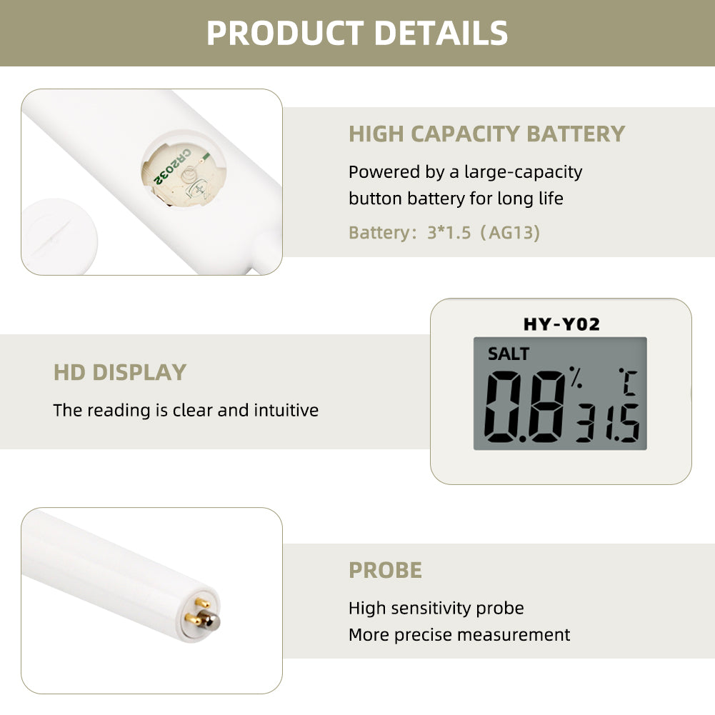 Yieryi Salinity Meter – Your Essential Tool for Accurate Salt Measurement