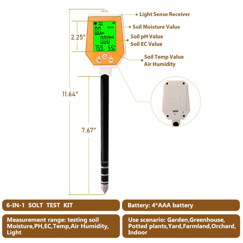 Yieryi Unlock the Potential of Your Soil with the Multi-Function Soil Tester