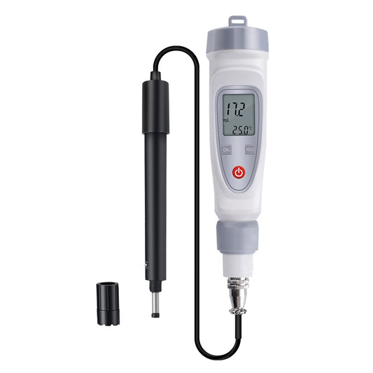 YIERYI Dissolved Oxygen Meter with DO Probe, DO Meter Water Quality Monitor, 0.0-20.0mg/L ±0.3mg/L